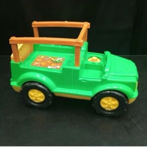 Fisher Price Little People ANIMAL SOUNDS SAFARI TRUCK Zoo Farm Vehicle Jeep 2011